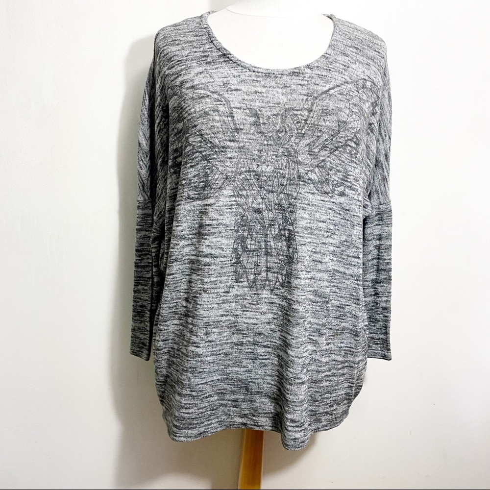 STREETWEAR SOCIETY subtle owl graphic sweater M